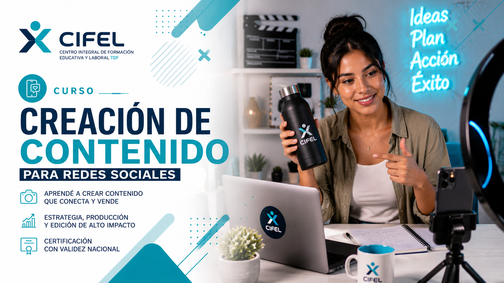 Jóvenes desarrollando un proyecto